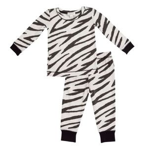 NWT Angel Dear Bamboo Zebra Print Lounge Wear Set in 6-12m